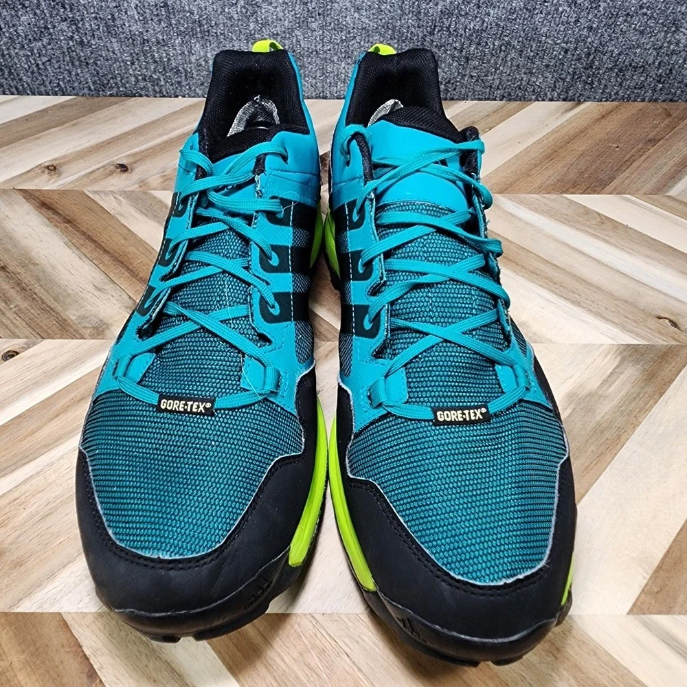 Adidas Kanadia 7 TR GTX Gore-Tex Mens 14 Trail Running Shoes Solar Slime / Green